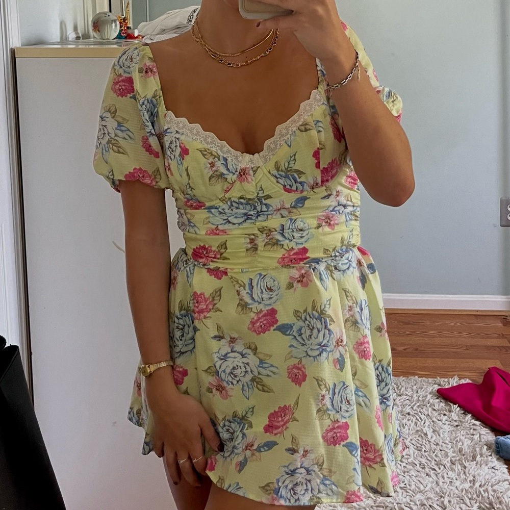 Mini floral dress